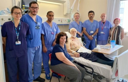 Cardiology team with Mr Leeson