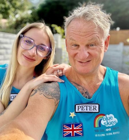 Peter and Charlotte Mowbray Blue Skies vests edited.jpg
