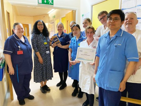 Ward 35 - Improvement Award winners with Saba.jpg
